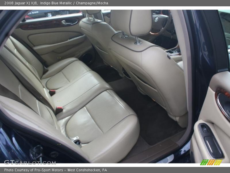 Indigo Blue Metallic / Champagne/Mocha 2008 Jaguar XJ XJ8