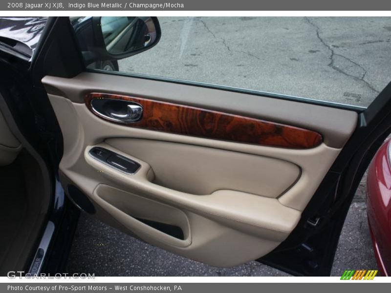 Indigo Blue Metallic / Champagne/Mocha 2008 Jaguar XJ XJ8