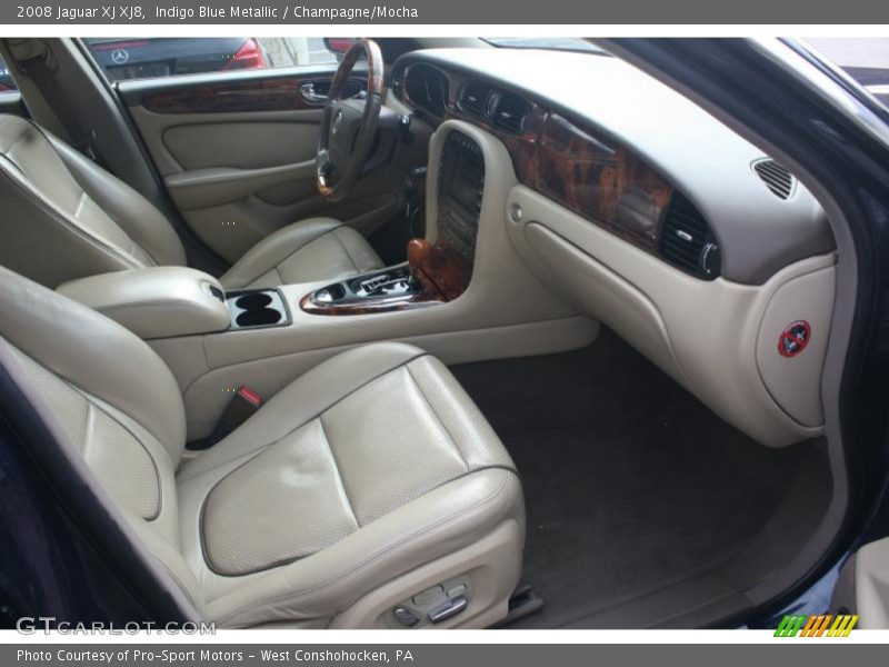 Indigo Blue Metallic / Champagne/Mocha 2008 Jaguar XJ XJ8