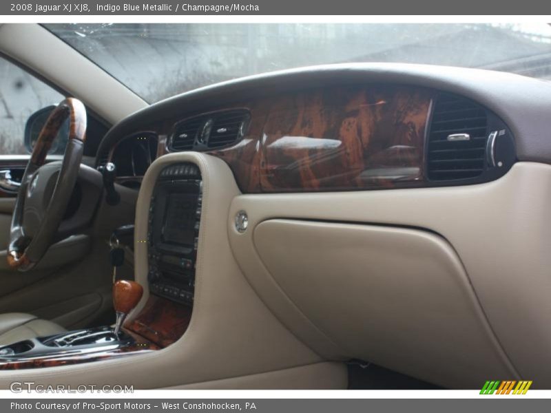 Indigo Blue Metallic / Champagne/Mocha 2008 Jaguar XJ XJ8