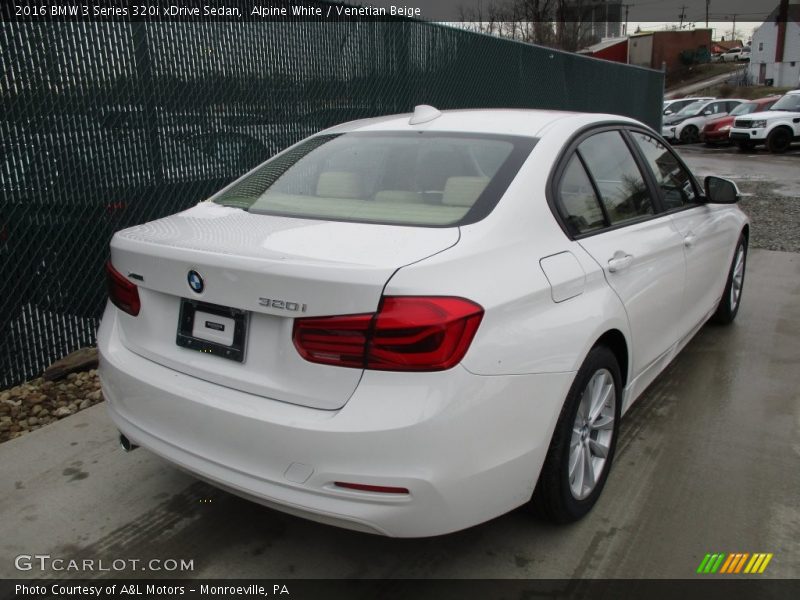 Alpine White / Venetian Beige 2016 BMW 3 Series 320i xDrive Sedan