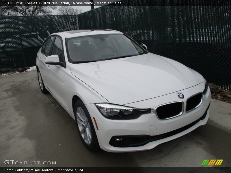 Alpine White / Venetian Beige 2016 BMW 3 Series 320i xDrive Sedan
