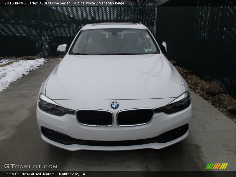 Alpine White / Venetian Beige 2016 BMW 3 Series 320i xDrive Sedan