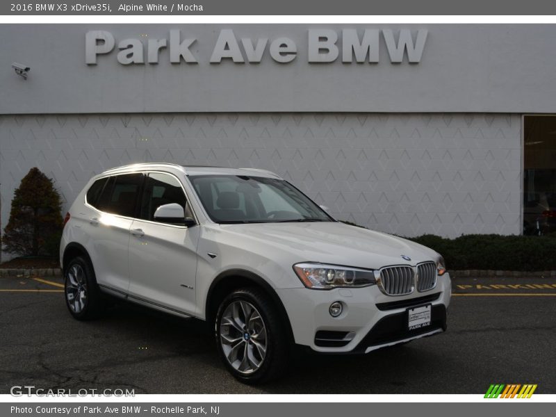 Alpine White / Mocha 2016 BMW X3 xDrive35i