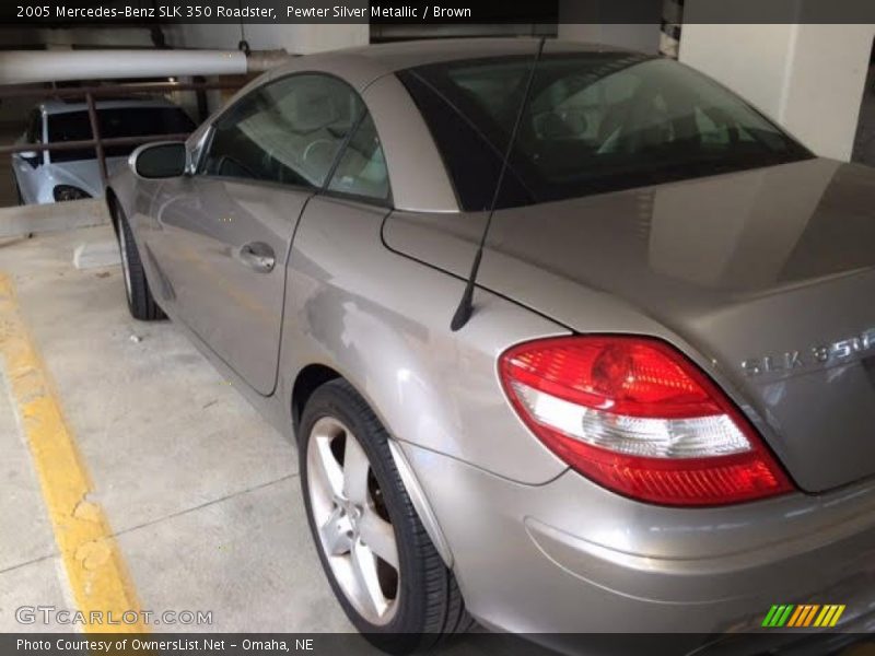 Pewter Silver Metallic / Brown 2005 Mercedes-Benz SLK 350 Roadster