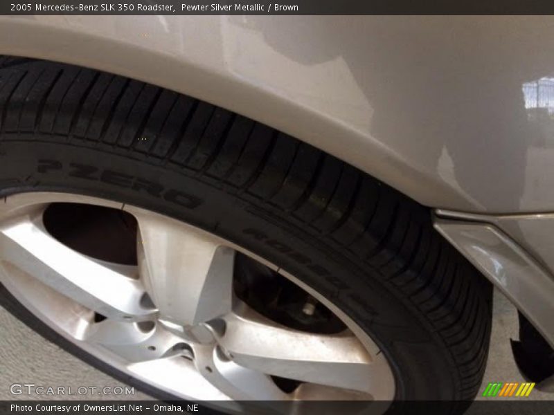 Pewter Silver Metallic / Brown 2005 Mercedes-Benz SLK 350 Roadster