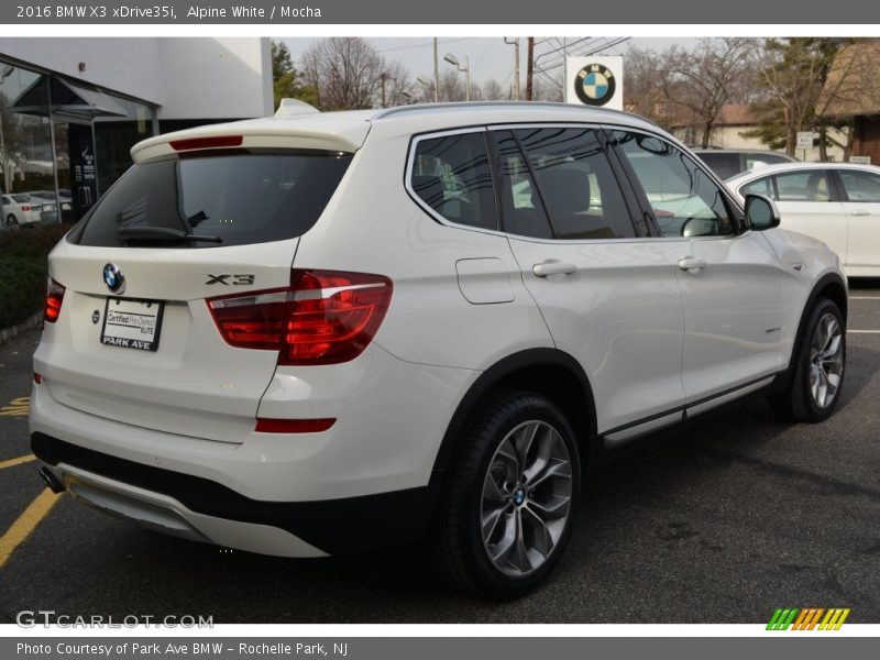 Alpine White / Mocha 2016 BMW X3 xDrive35i