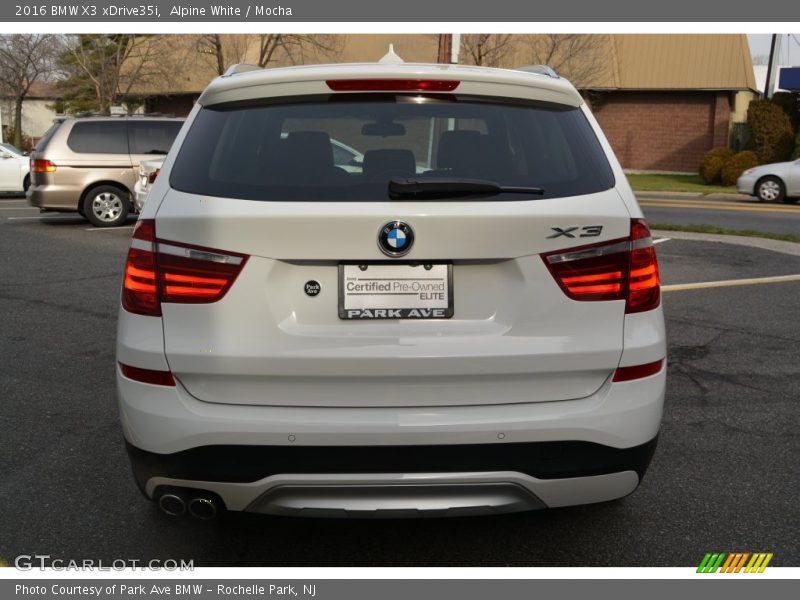 Alpine White / Mocha 2016 BMW X3 xDrive35i