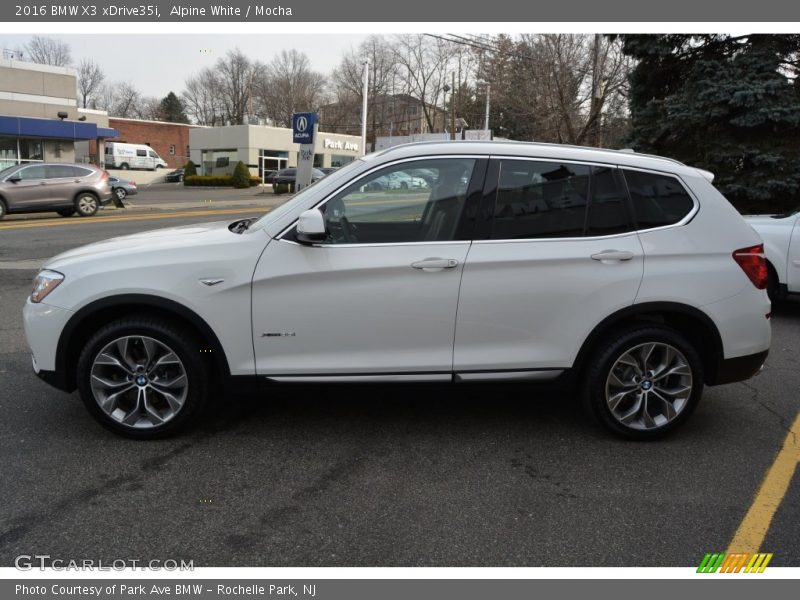 Alpine White / Mocha 2016 BMW X3 xDrive35i