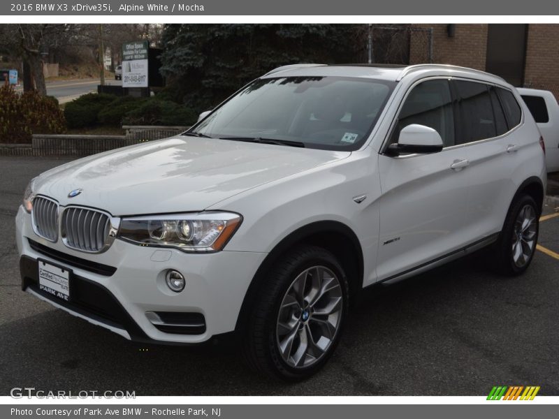 Alpine White / Mocha 2016 BMW X3 xDrive35i