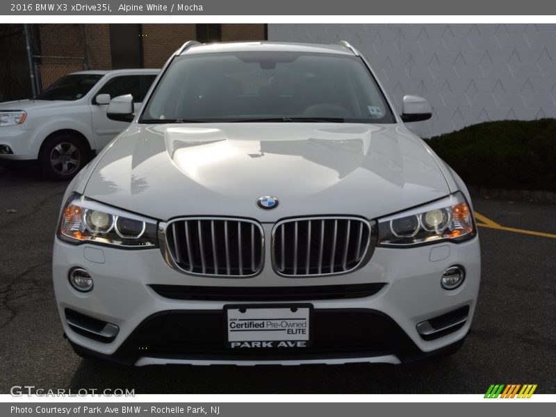 Alpine White / Mocha 2016 BMW X3 xDrive35i