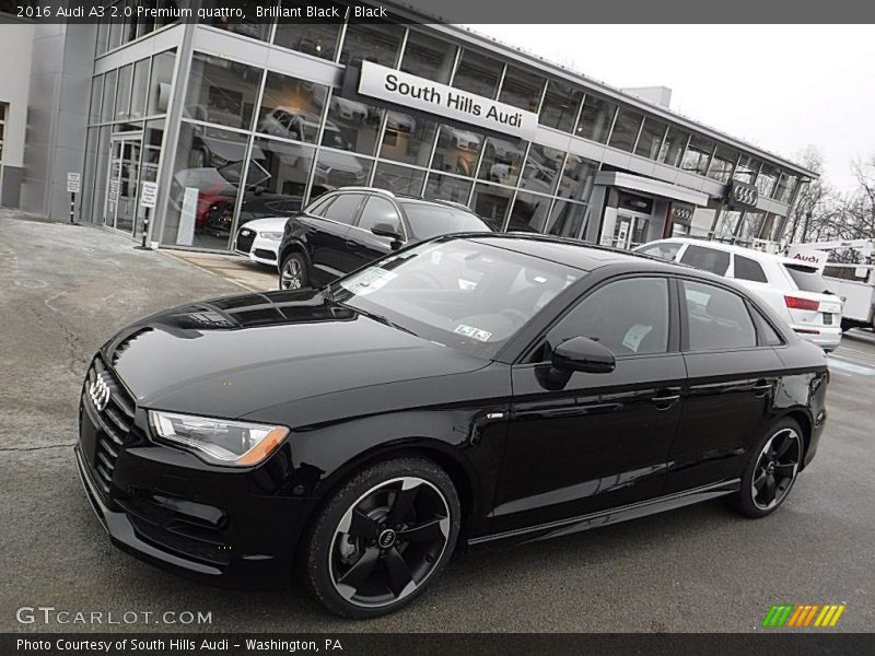 Brilliant Black / Black 2016 Audi A3 2.0 Premium quattro