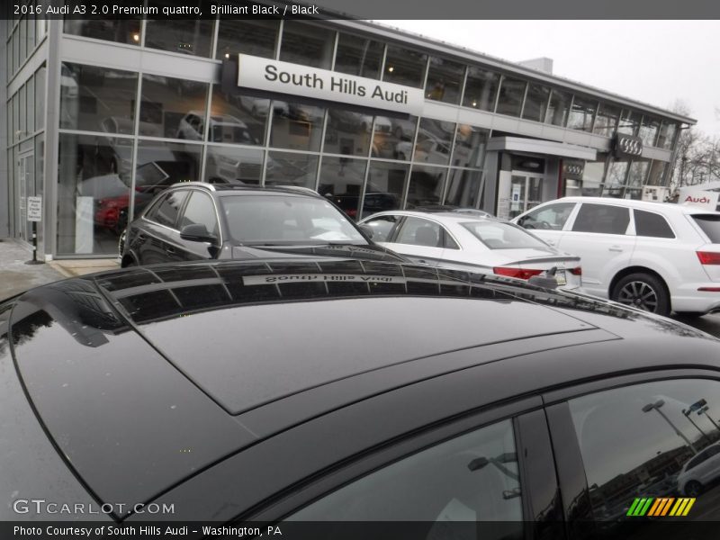 Brilliant Black / Black 2016 Audi A3 2.0 Premium quattro
