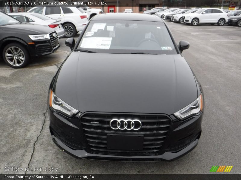 Brilliant Black / Black 2016 Audi A3 2.0 Premium quattro