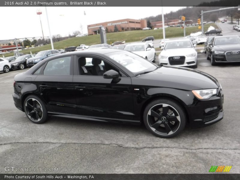 Brilliant Black / Black 2016 Audi A3 2.0 Premium quattro