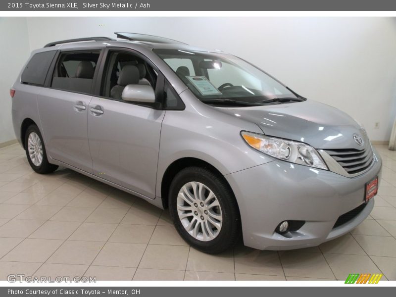 Silver Sky Metallic / Ash 2015 Toyota Sienna XLE