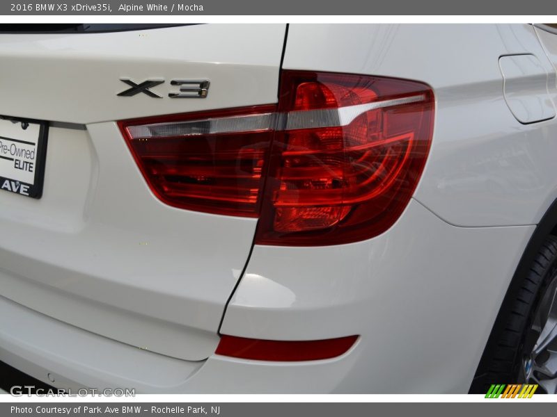 Alpine White / Mocha 2016 BMW X3 xDrive35i