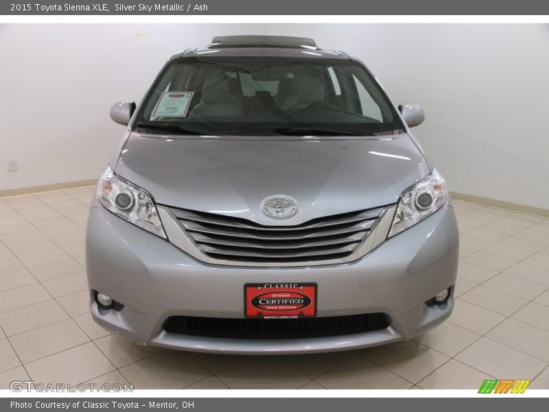 Silver Sky Metallic / Ash 2015 Toyota Sienna XLE
