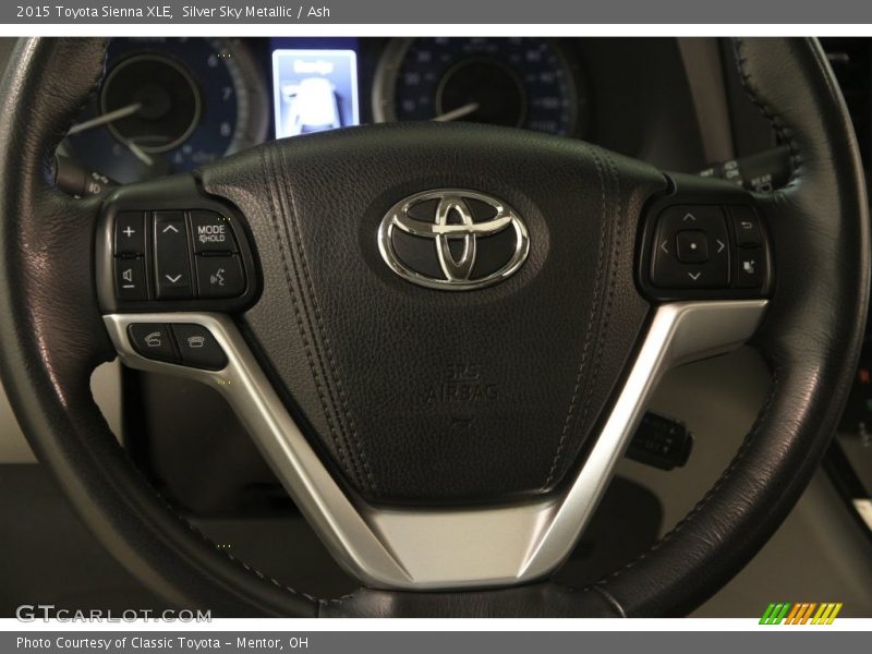 Silver Sky Metallic / Ash 2015 Toyota Sienna XLE