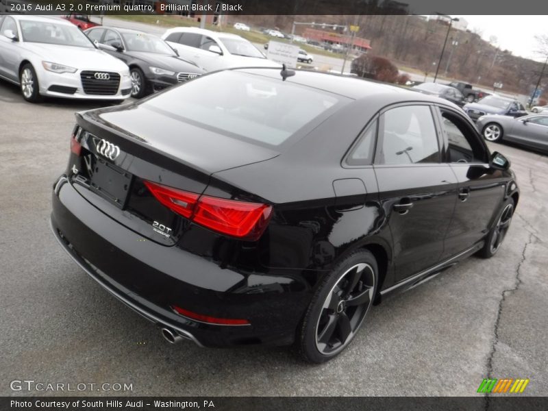 Brilliant Black / Black 2016 Audi A3 2.0 Premium quattro