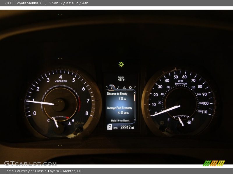 Silver Sky Metallic / Ash 2015 Toyota Sienna XLE