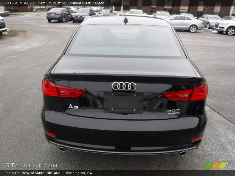 Brilliant Black / Black 2016 Audi A3 2.0 Premium quattro