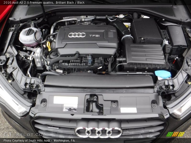 Brilliant Black / Black 2016 Audi A3 2.0 Premium quattro