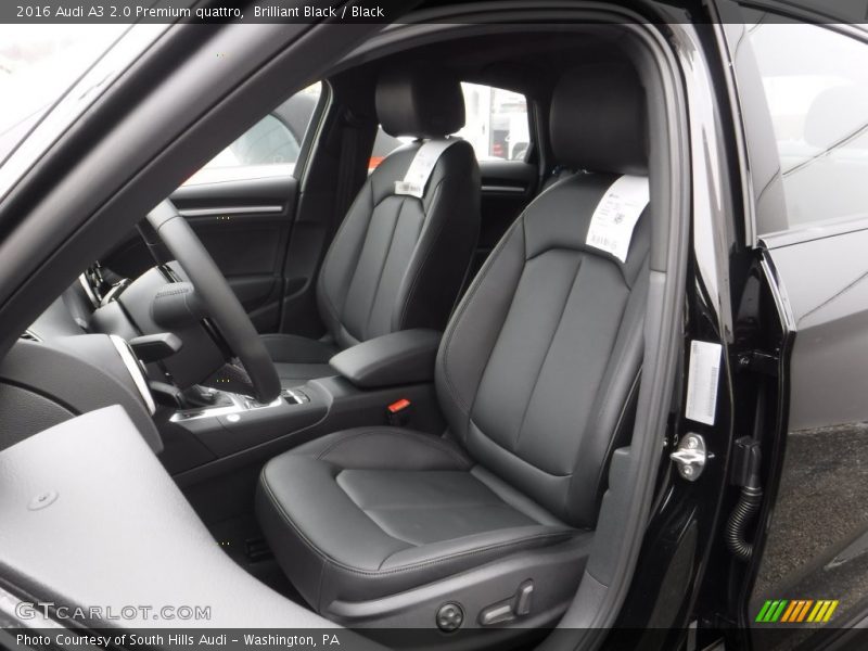 Brilliant Black / Black 2016 Audi A3 2.0 Premium quattro