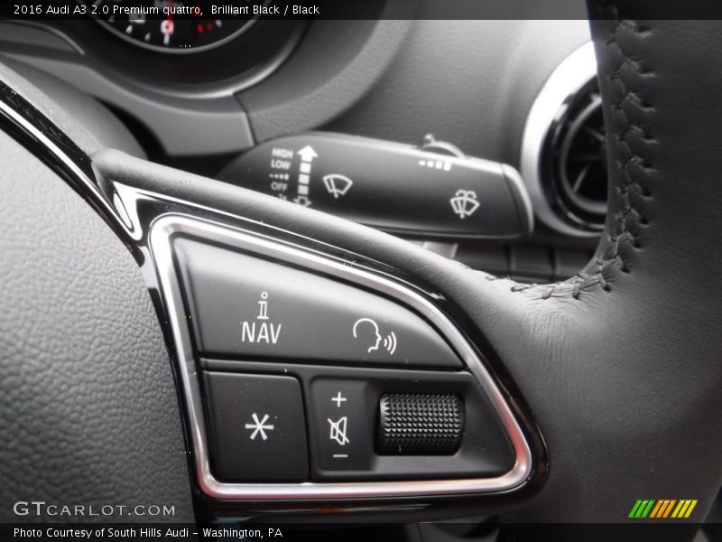 Brilliant Black / Black 2016 Audi A3 2.0 Premium quattro