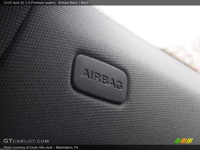 Brilliant Black / Black 2016 Audi A3 2.0 Premium quattro