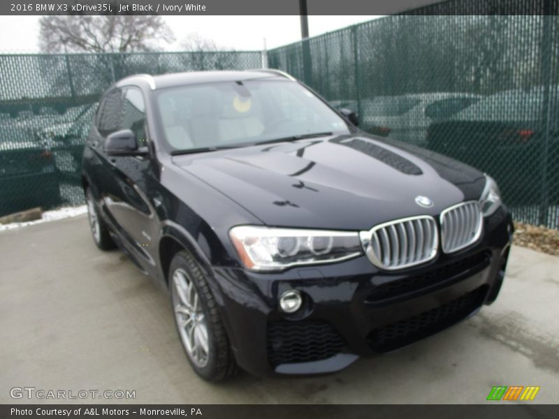 Jet Black / Ivory White 2016 BMW X3 xDrive35i