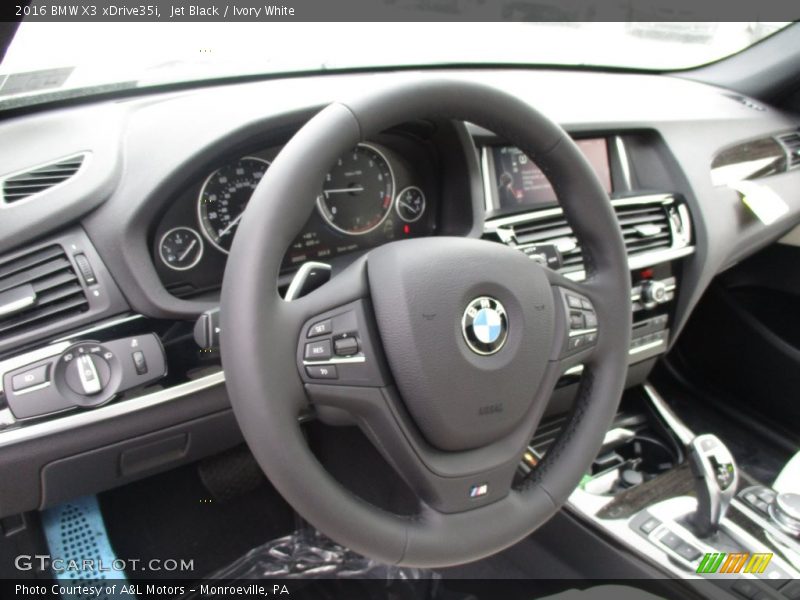 Jet Black / Ivory White 2016 BMW X3 xDrive35i