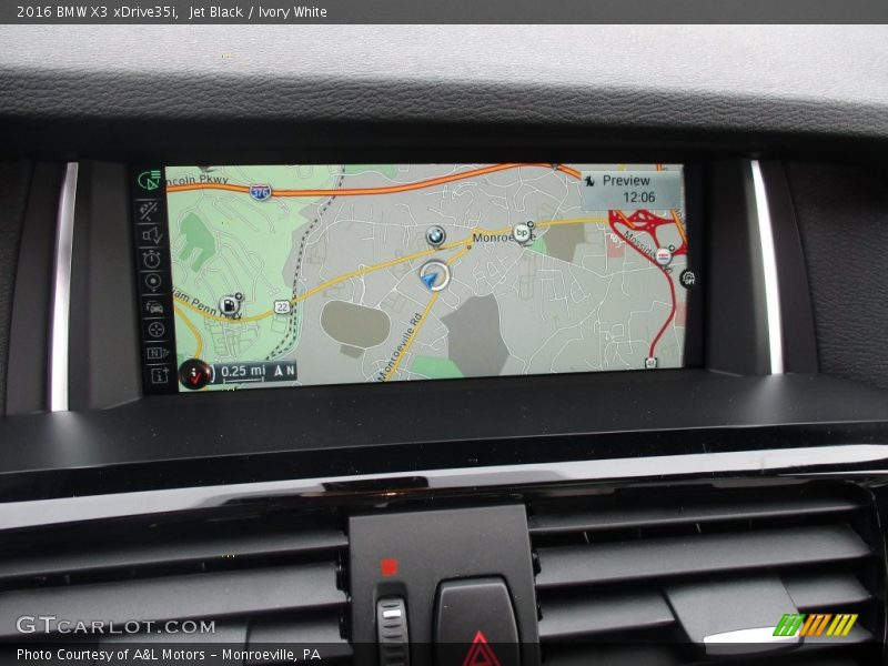 Jet Black / Ivory White 2016 BMW X3 xDrive35i