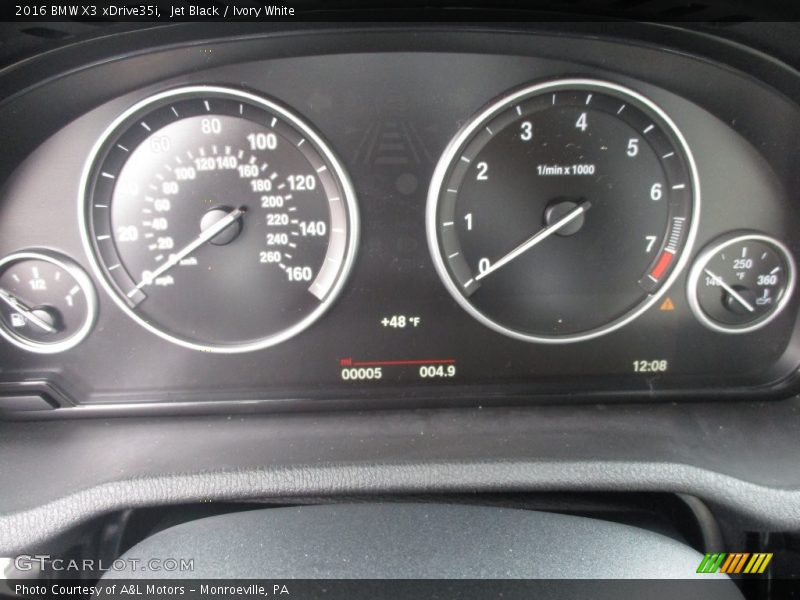 Jet Black / Ivory White 2016 BMW X3 xDrive35i