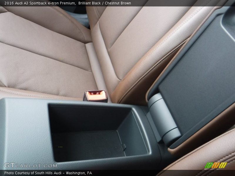 Brilliant Black / Chestnut Brown 2016 Audi A3 Sportback e-tron Premium
