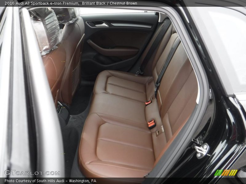 Brilliant Black / Chestnut Brown 2016 Audi A3 Sportback e-tron Premium