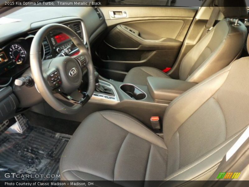 Titanium Metallic / Black 2015 Kia Optima SX Turbo
