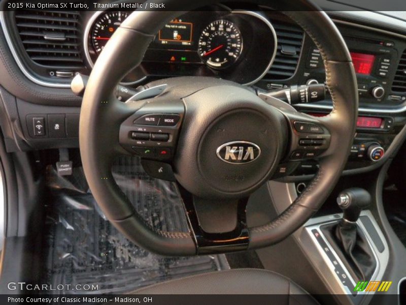 Titanium Metallic / Black 2015 Kia Optima SX Turbo