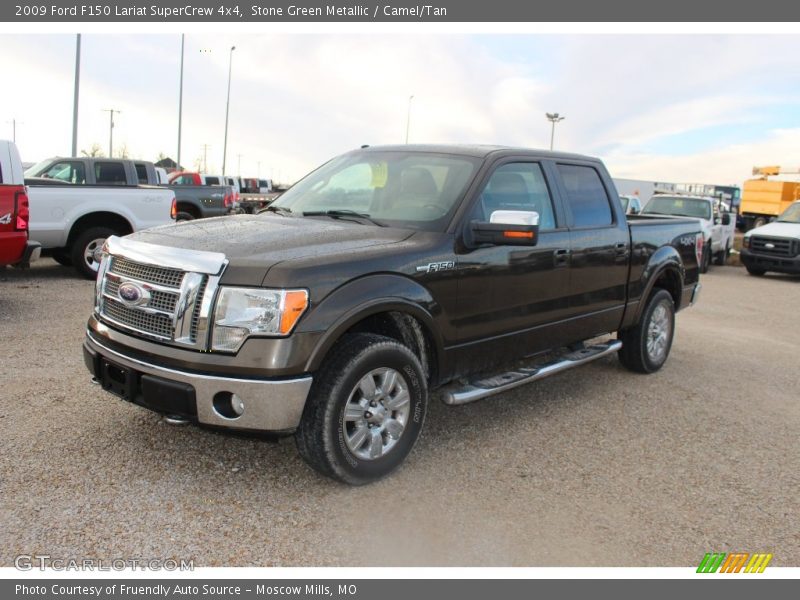 Stone Green Metallic / Camel/Tan 2009 Ford F150 Lariat SuperCrew 4x4