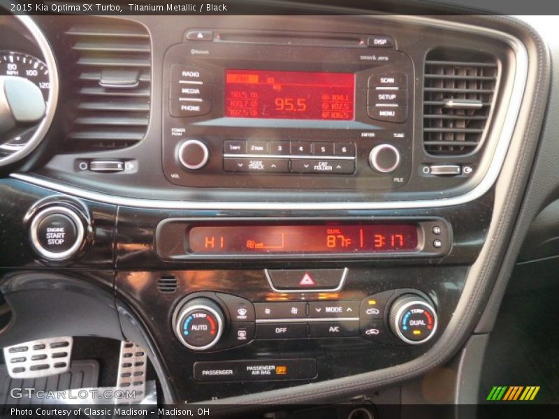 Titanium Metallic / Black 2015 Kia Optima SX Turbo
