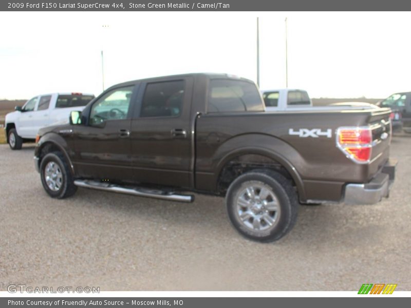 Stone Green Metallic / Camel/Tan 2009 Ford F150 Lariat SuperCrew 4x4