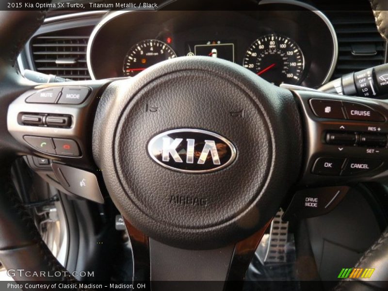 Titanium Metallic / Black 2015 Kia Optima SX Turbo