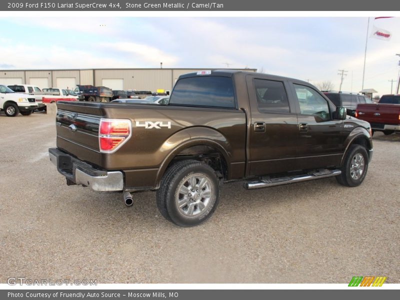 Stone Green Metallic / Camel/Tan 2009 Ford F150 Lariat SuperCrew 4x4