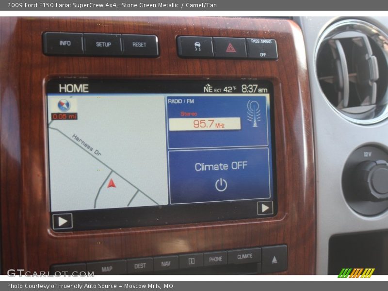 Stone Green Metallic / Camel/Tan 2009 Ford F150 Lariat SuperCrew 4x4