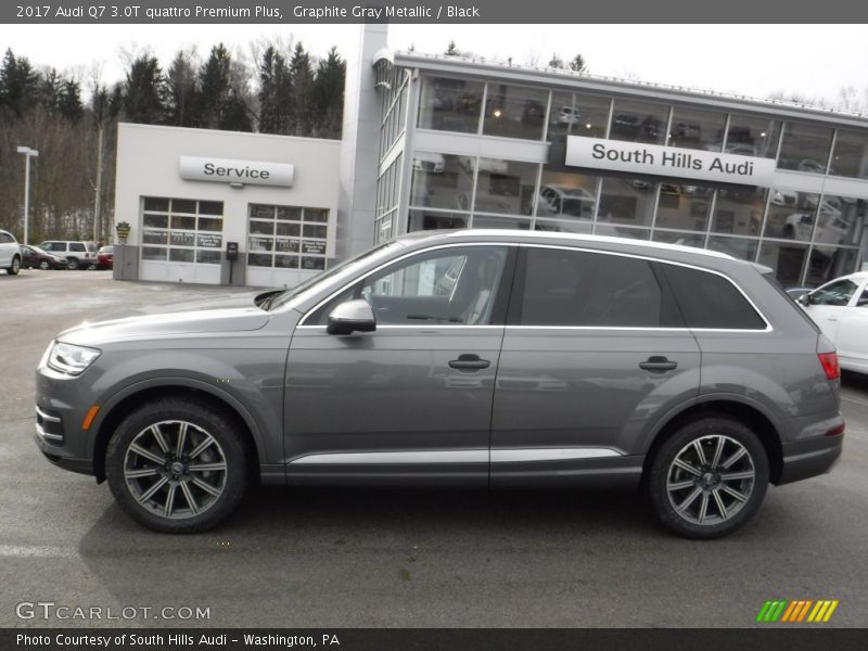 Graphite Gray Metallic / Black 2017 Audi Q7 3.0T quattro Premium Plus