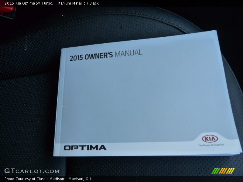 Titanium Metallic / Black 2015 Kia Optima SX Turbo