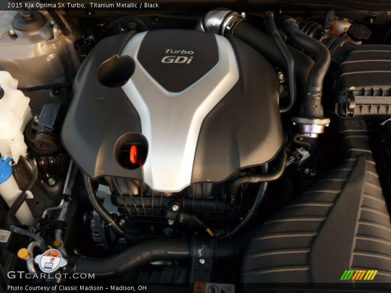 Titanium Metallic / Black 2015 Kia Optima SX Turbo