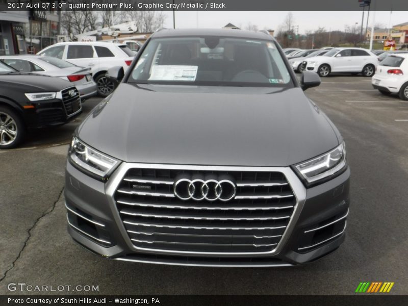 Graphite Gray Metallic / Black 2017 Audi Q7 3.0T quattro Premium Plus