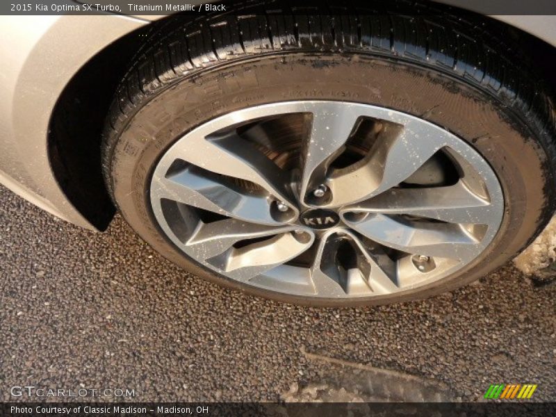 Titanium Metallic / Black 2015 Kia Optima SX Turbo