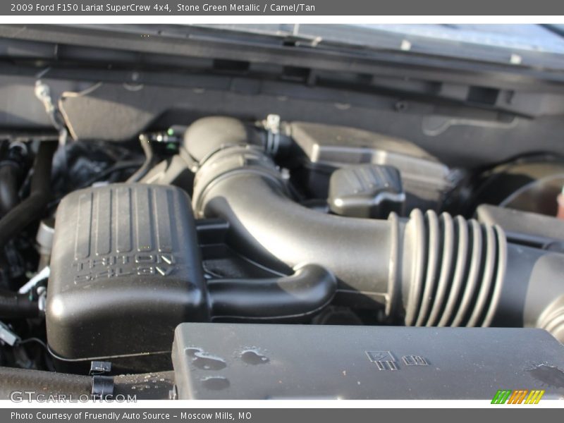 Stone Green Metallic / Camel/Tan 2009 Ford F150 Lariat SuperCrew 4x4